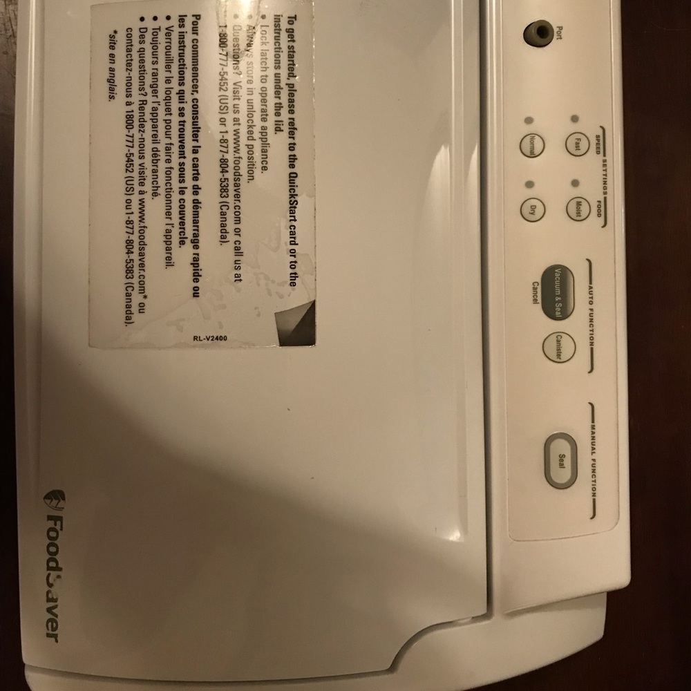 Food Saver vacuum Sealer